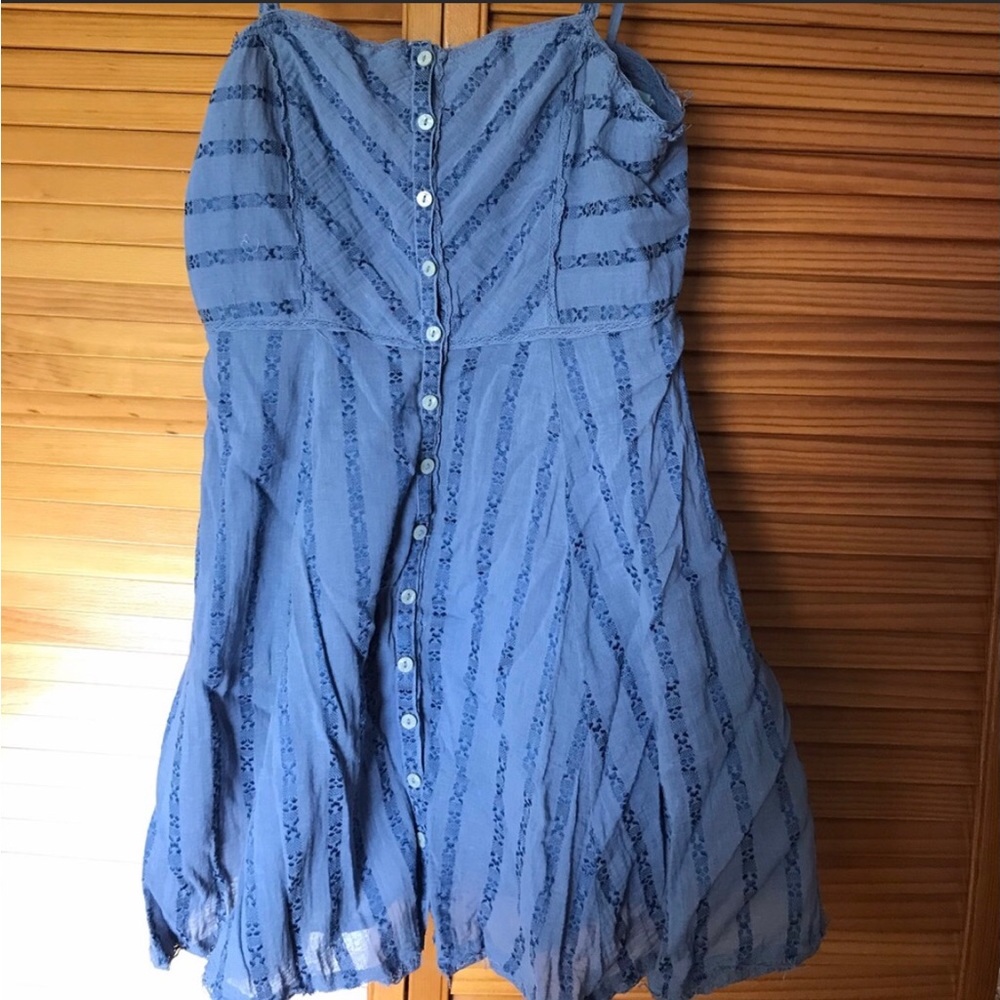 Blue kimchi small cotton dress